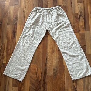 Brandy Melville Women’s light brown/tan Striped Pants